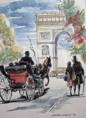 l'Arc de Triomphe lang geleden